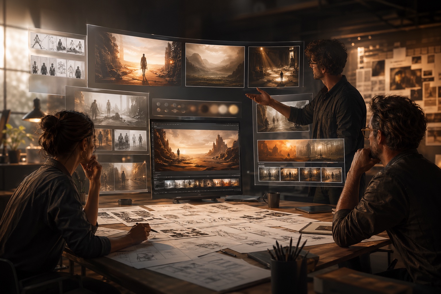 Storyboards e desenvolvimento conceitual